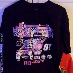 Hello Kitty Black Gran Prix T-Shirt Men's